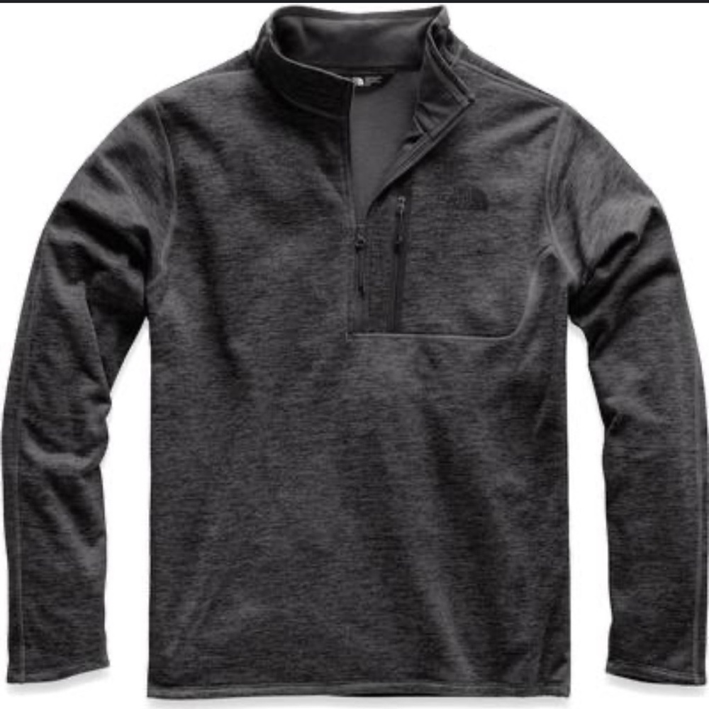 The North Face fleece Men's charcoal canyonlands Quarter-Zip shirt